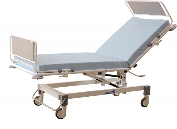 Кровать медицинская функциональная двухсекционная с регулируемой по углу наклона пневматической пружиной