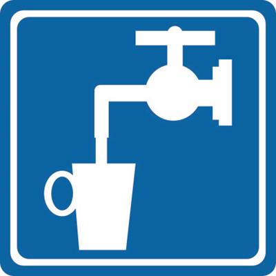 Питьевая вода - тактильный знак