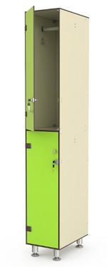 Шкаф односекционный двухъярусный (две ячейки)