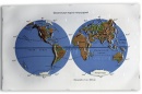 Пособие для незрячих – Физическая карта полушарий