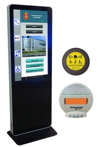 Информационный терминал NextStand 43S NR 101 ST- W1 со встроенной ИС+ПО+сенсорное управление+автоматическое озвучивание+Система вызова помощника