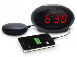 Портативные электронные часы-будильник Sonic Traveler Black