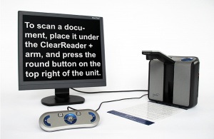 Машина сканирующая (читающая) ClearReader+ в комплекте клавиатура для ClearReader+   
