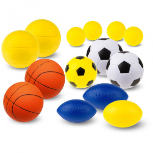 Набор мягких мячей «Команда» в сумке (14 мячей)